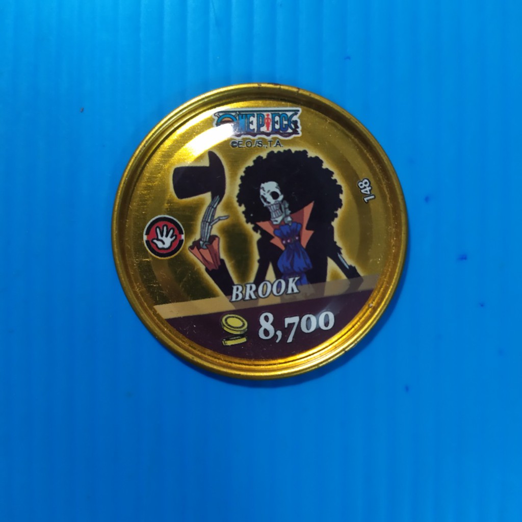 Thẻ toonies One piece xu tròn vàng gold ko lỗ metal - thẻ cũ ít, cũ vừa team Luffy - giá theo độ cũ và hiếm