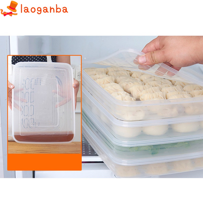 Hộp Đựng Há Cảo Trong Tủ Lạnh Có Nắp Bằng Nhựa Tiết Kiệm Không Gian Giá Đỡ