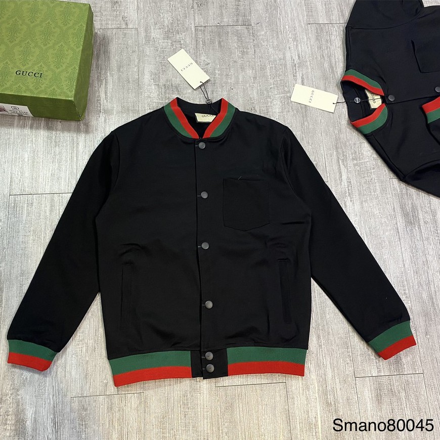 Áo Khoác Nam Nữ ⚡ ĐỦ SIZE 40-80 KG ⚡ Áo khoác nỉ thu đông cài khuy Gucci check cạp TANYA [ 83TC ]