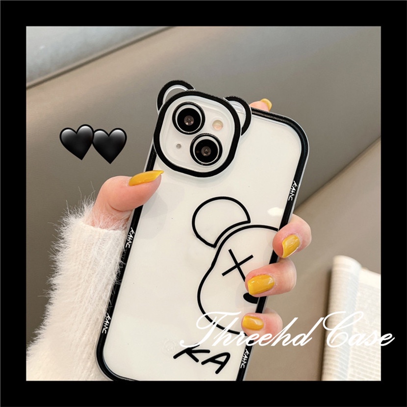 Ốp Điện Thoại Mềm Họa Tiết Gấu Hợp Thời Trang Cho iPhone 14 13 12 11 Pro Max SE2020 X XR Xs Max 7 8 Plus