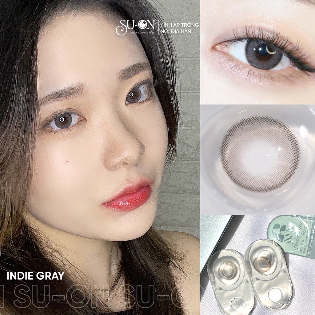 Lens 1 ngày Ann365 INDIE BROWN áp tròng 14,2mm, nâu trong trà sữa Hàn Quốc, siêu êm đeo 24h