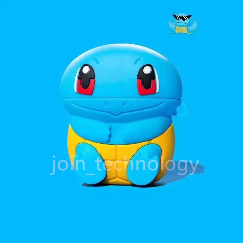 Vỏ Bảo Vệ Hộp Sạc Tai nghe không dây Airpods Pro / 1 / 2 Bằng Silicon Mềm Họa Tiết Hoạt Hình Dễ Thương