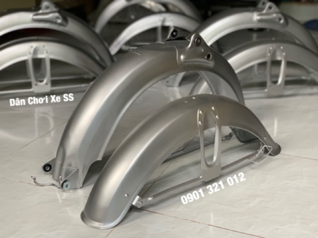 Bộ dè Honda CD50s sơn bạc loại dày lắp được cho 67 CL50