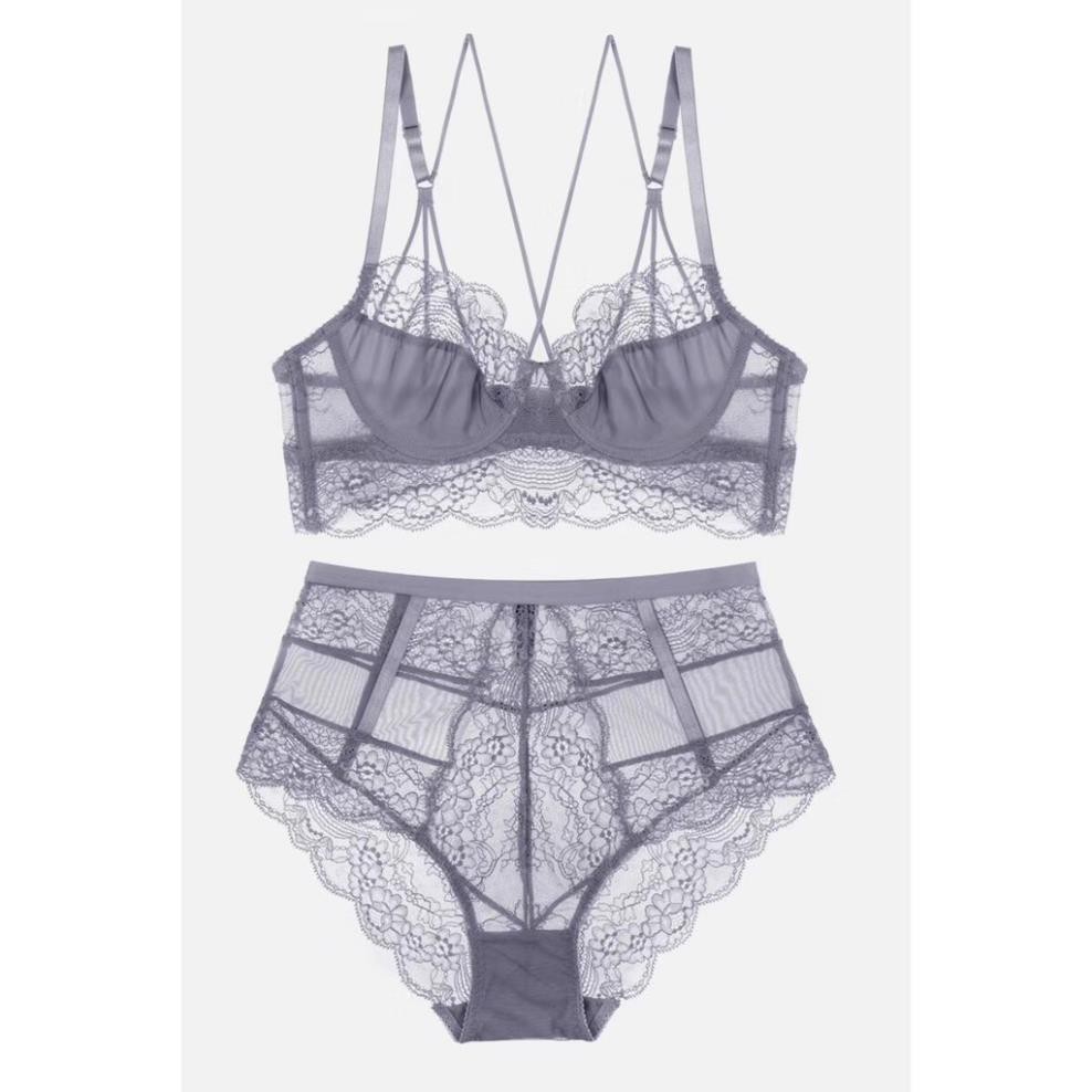 Bộ đồ lót Charm dây chéo có gọng mút ren mỏng BL | BigBuy360 - bigbuy360.vn