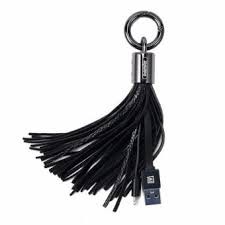 Dây cáp Lightning cho điện thoại iphone Ipad kèm móc treo khóa Remax (Tassels Ring RC-053i)