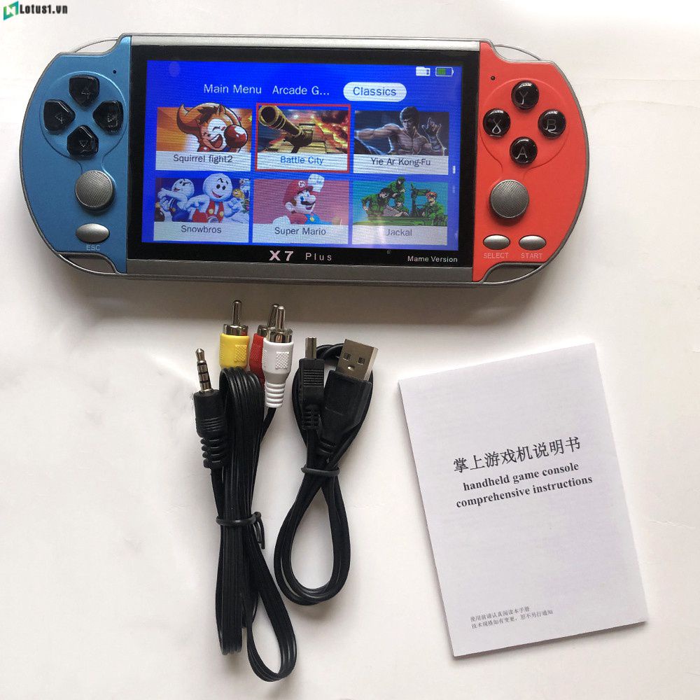 Sẵn Sàng Cổ X7 Retro Video Máy Chơi Game Thủ Chơi Game Cầm Tay Di Động Portatil Mini Arcade Trò Chơi Video Máy Retro Chơi Trò Chơi video