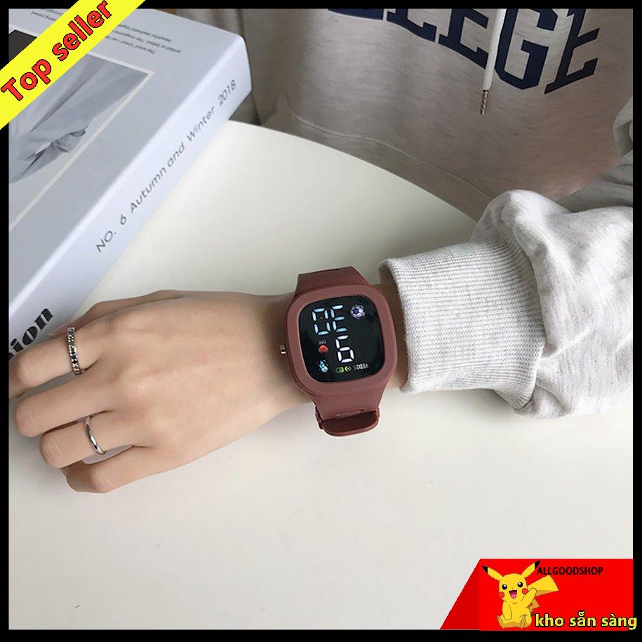 Đồng Hồ Điện Tử Màn Hình LED Chống Nước 6 Màu Thời Trang Cho Nam Và Nữ