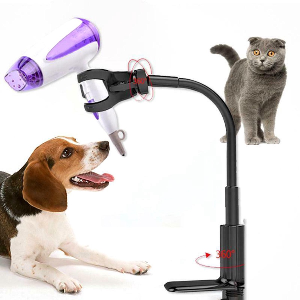 Giá Đỡ Máy Sấy Tóc Đứng Rảnh Tay Điều Chỉnh Được Cho Thú Cưng