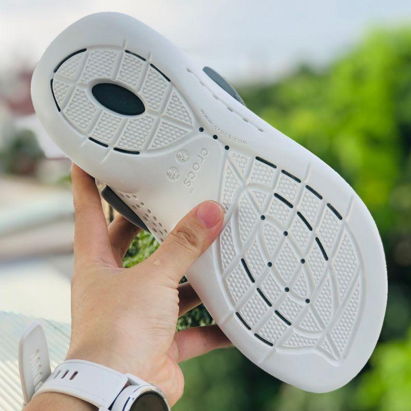 Dép quai hậu Cross Literide 360, giày sục xăng đan Crocs quai ngang bít đầu nam nữ chống thấm nước