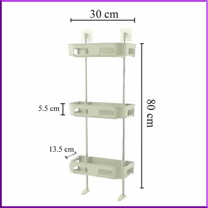 Kệ Đựng Đồ Đa Năng, Nhà Tắm, Nhà Vệ Sinh Toilet Đa Năng, Loại 2 Tầng và 3 Tầng Dễ Dàng Lắp Ráp