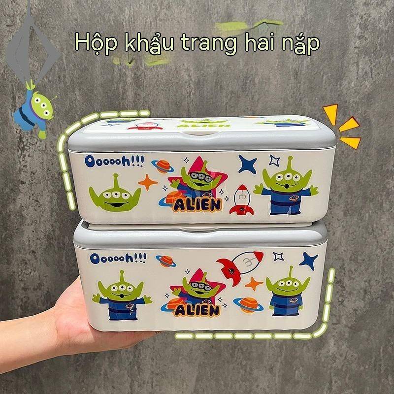 Hộp Đựng Khăn Giấy Ướt Nắp Lật Chống Nước Chống Bụi Sức Chứa Lớn In Hình Hoạt Hình