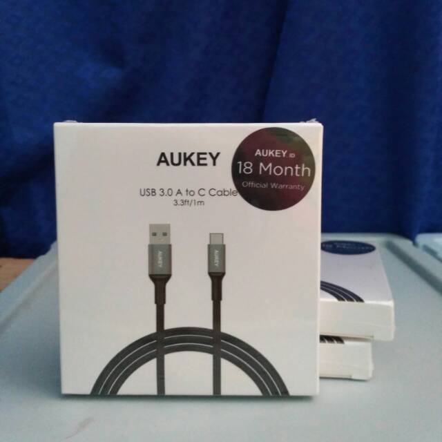 Dây Cáp Aukey Bện Nylon Chuyển Đổi Cb-cd2 Usb 3.0 Sang C 1m