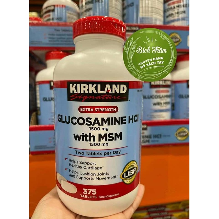 Viên uống hỗ trợ xương khớp, tạo chất nhờn cho xương GLUCOSAMINE KIRKLAND