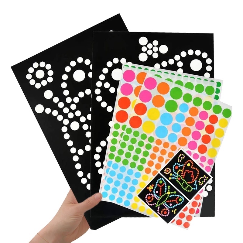 Bộ Đồ Chơi Xếp Hình Dán Hình Động Vật Hoạt Hình Dễ Thương Cho Trẻ Em