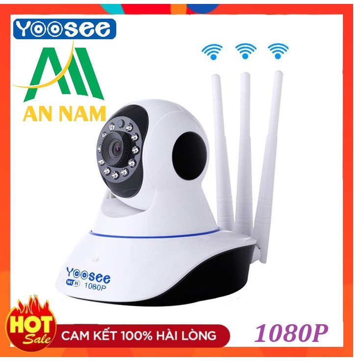 Camera giám sát sử dụng phần mềm Yoosee wifi 3 râu - HD 1080P