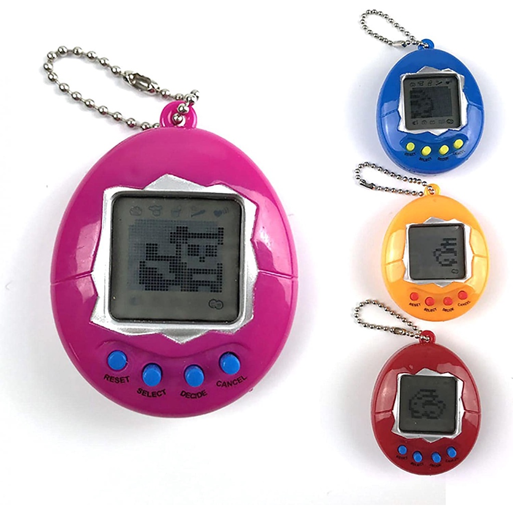 Điện tử Kỹ Thuật Số Pet Đồ Chơi Trò Chơi Tamagotchi Khủng Long Ảo Vật Nuôi Móc Khóa