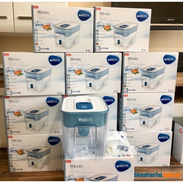 💁🏻loi  & BÌNH LỌC NƯỚC BRITA FLOW GERMANY THIẾT KẾ MỚI 8,2 LIT