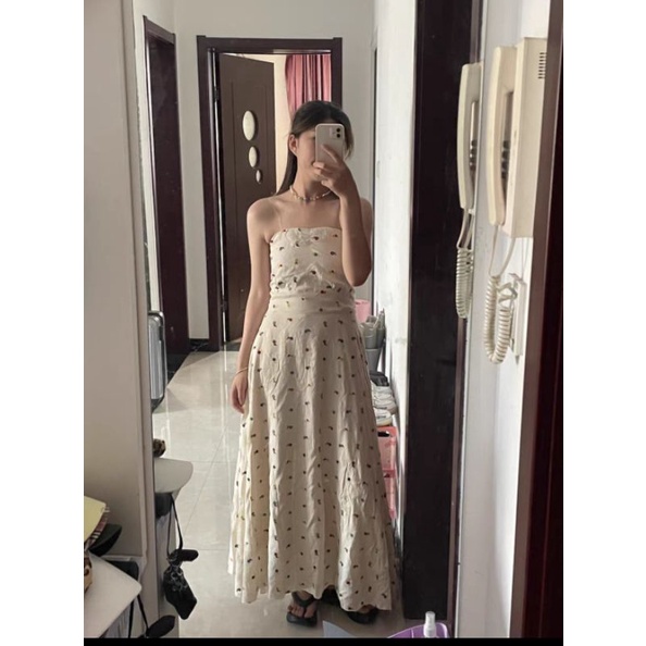 ĐẦM MAXI HOA NHÍ NÀNG THƠ MÙA THU TRONG VEO