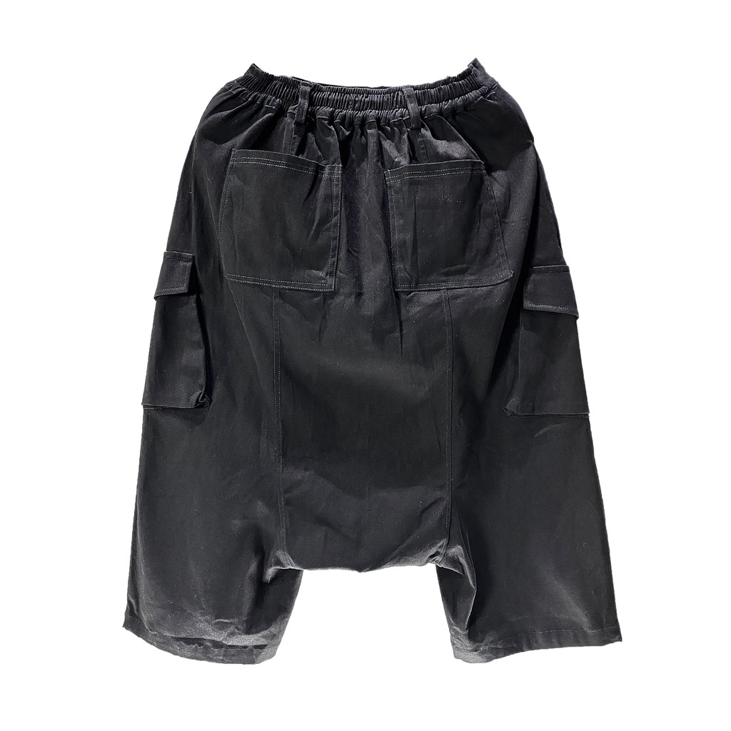 Quần Cropped Nam 12.DESTINY 2 Túi Hộp 2 Bên Hông Dáng Đũng Tụt Chất Liệu Kaki Tuyển Chọn Màu Đen (THIẾT KẾ ĐỘC QUYỀN)