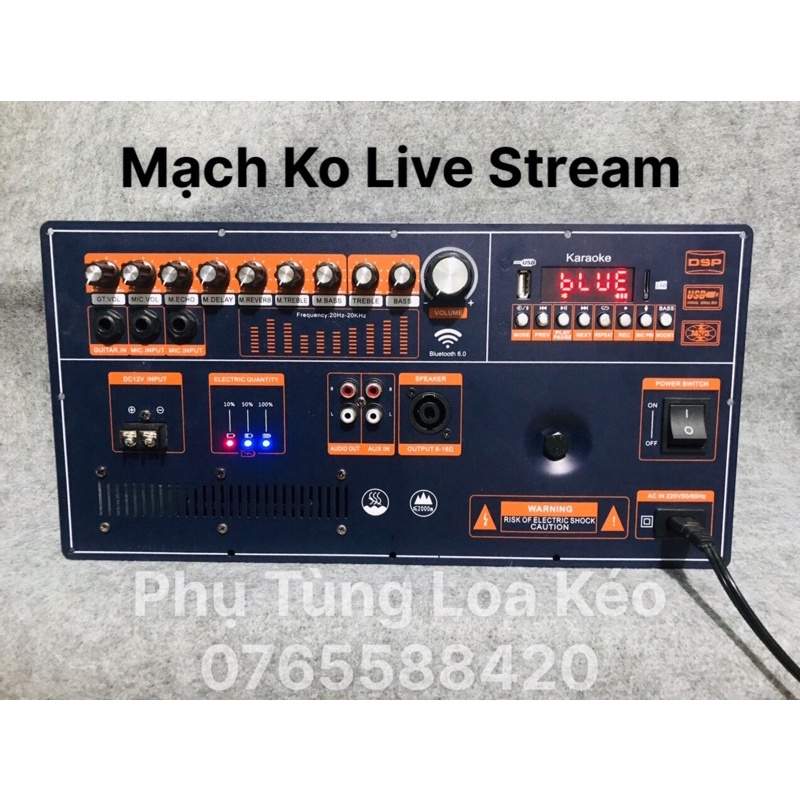 Mạch Loa Kéo Echo Reverb Công Suất 600w Đôi Có Quạt + Chức Năng Live Stream