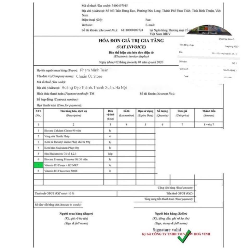 Vitamin D3 K2 Mk7 Sunday Natural 20ml Đức