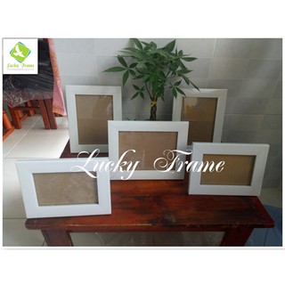 Combo 5 khung hình cưới màu trắng để bàn + treo tường