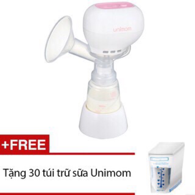 [BH 12 tháng chính hãng] Máy Hút Sữa Điện Đơn Smart Eco UM871159/Kpop UM871104 - Tặng kèm 30 túi trữ sữa Unimom