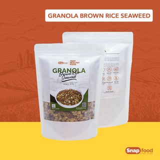 Granola không đường - Vị Gạo lứt rong biển 250/ 500gram - Ngũ cốc giam cân - Eat Clean