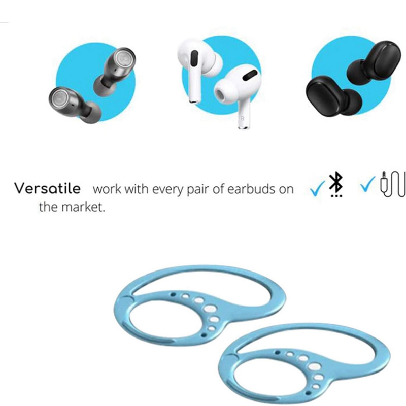 Thun giữ tai nghe không dây bằng silicon trọng lượng nhẹ thiết kế hai lỗ tiện dụng khi tập thể thao