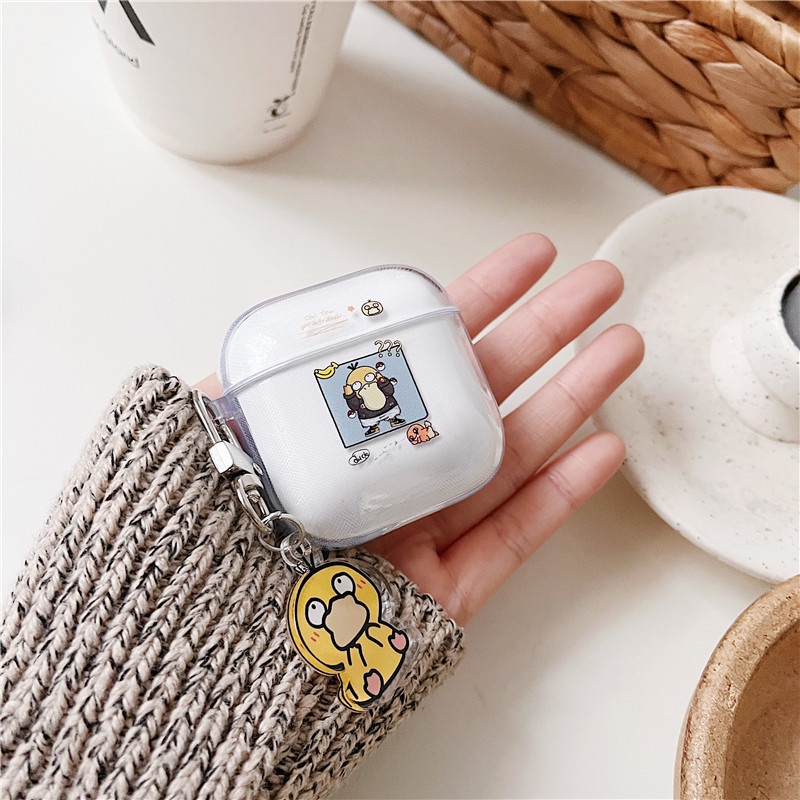 Ốp Bảo Vệ Hộp Đựng Tai Nghe Airpods 3 Trong Suốt Hình Cún Cinnamon Xinh Xắn