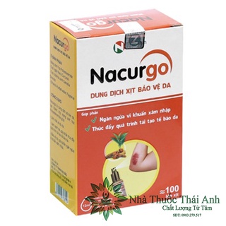 DUNG DỊCH XỊT VẾT THƯƠNG NACURGO