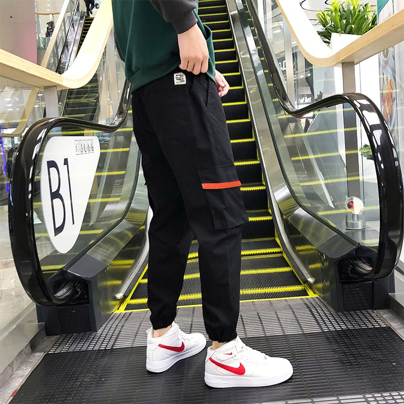 [HOT TREND 2023] Quần Jogger Túi Hộp Viền Trắng Đỏ