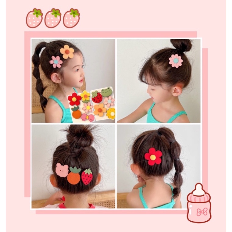 Set 5 MIẾNG DÁN TÓC cho bé siêu dễ thương