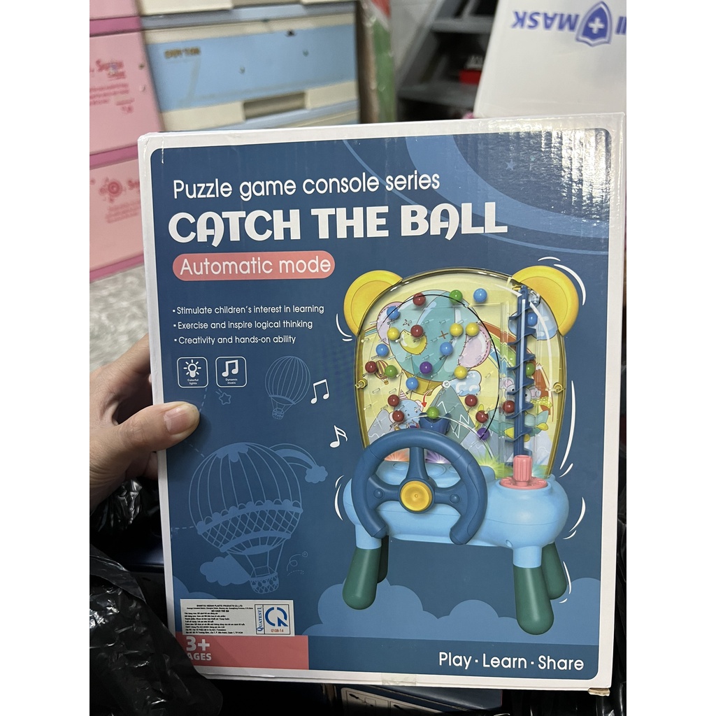 Đồ chơi bắt hạt đậu, hứng bi bằng bánh lái (ảnh thật shop chụp)