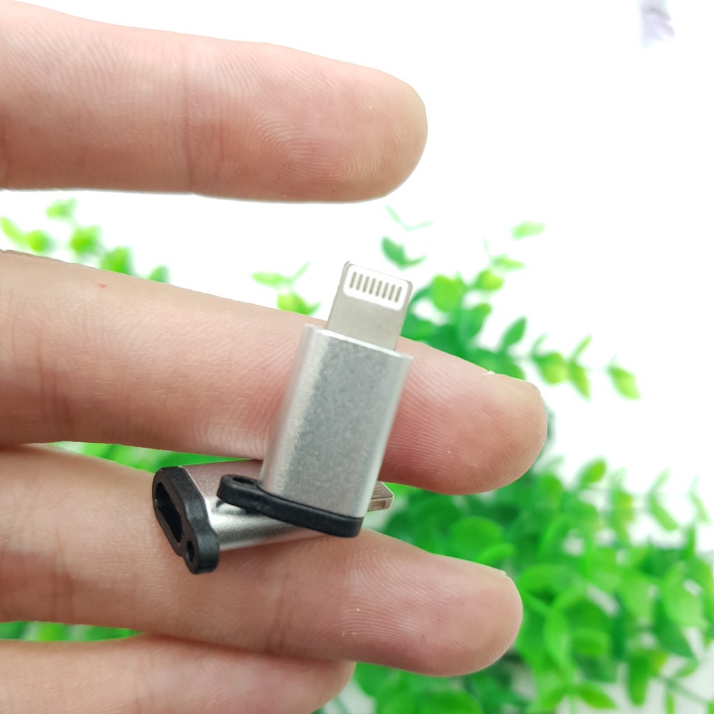 🍀Hàng Tiện Dụng🍀Cổng Chuyển MicroUSB Sang Lightning cho iPhone X/8/7/6 iPad Air Mini iPod