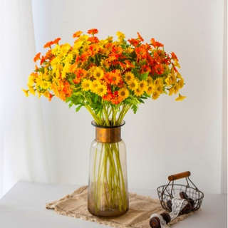 Hoa Giả - Cúc Hà Lan nhiều màu cành 12-15 bông dài 60cm - HG53