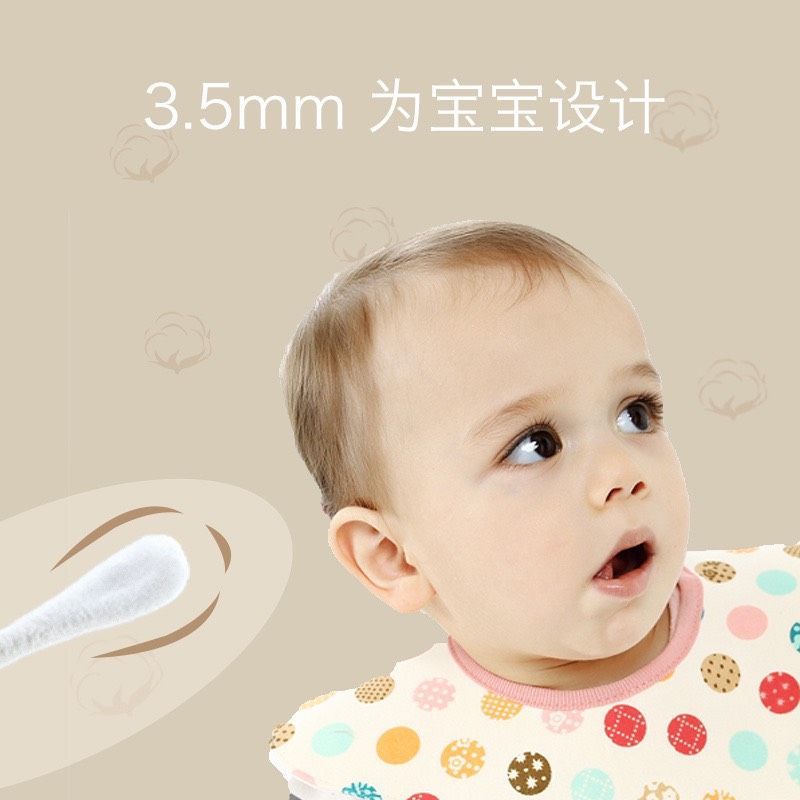 Hộp 400 Que Bông Tăm Thân Giấy Tự Nhiên Misuta, An Toàn Cho Bé