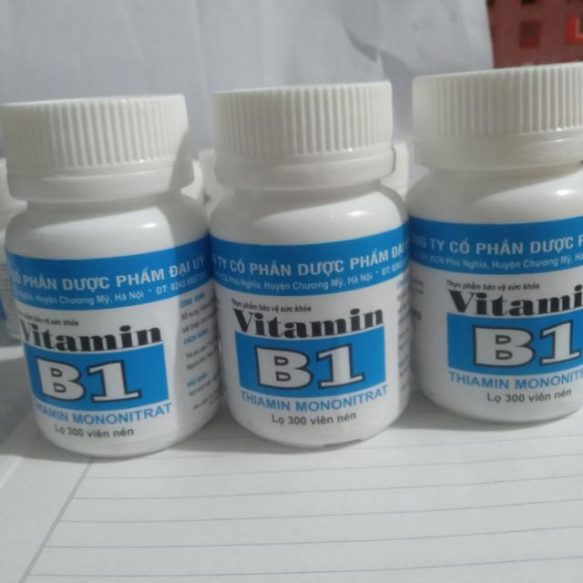Combo 3 lọ Vitamin b1 (lọ 300 viên)