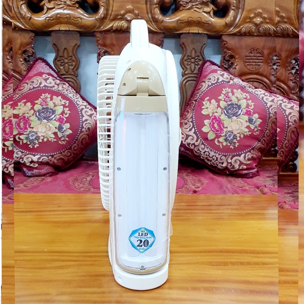QUẠT VÀ ĐÈN SẠC TÍCH ĐIỆN AC/DC HONJIANDA FL223