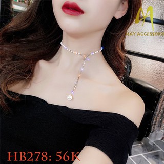 [ sale 11.11] Dây chuyền chorker hạt trân châu