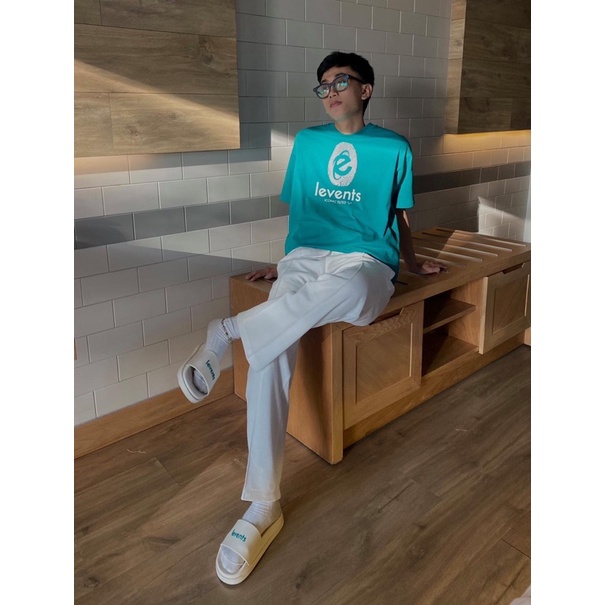 + Áo Thun LEVENTS® ESSENTIAL FINGER PRINT TEE / Blue & Dark Green