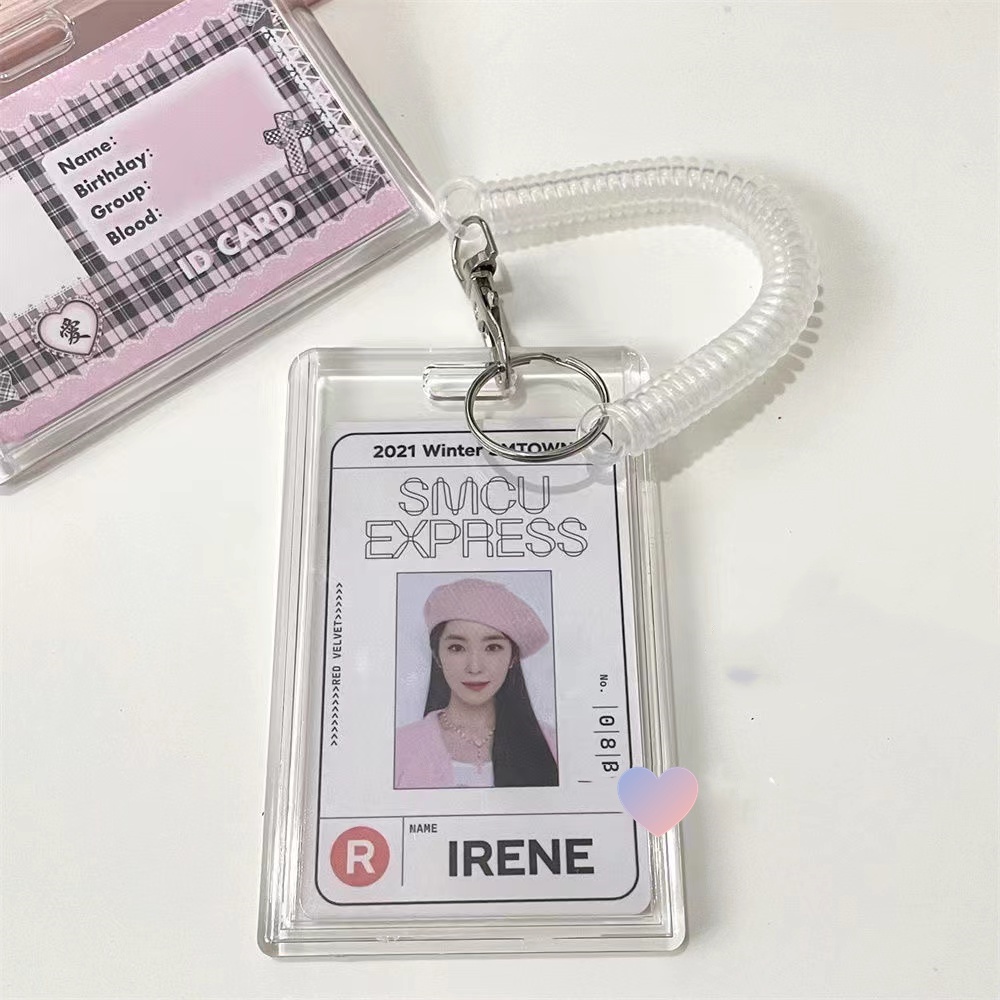 Móc Khóa Đựng Ảnh 3 Inches Pc Kpop Merch HSU Bằng Acrylic Trong Suốt HSU
