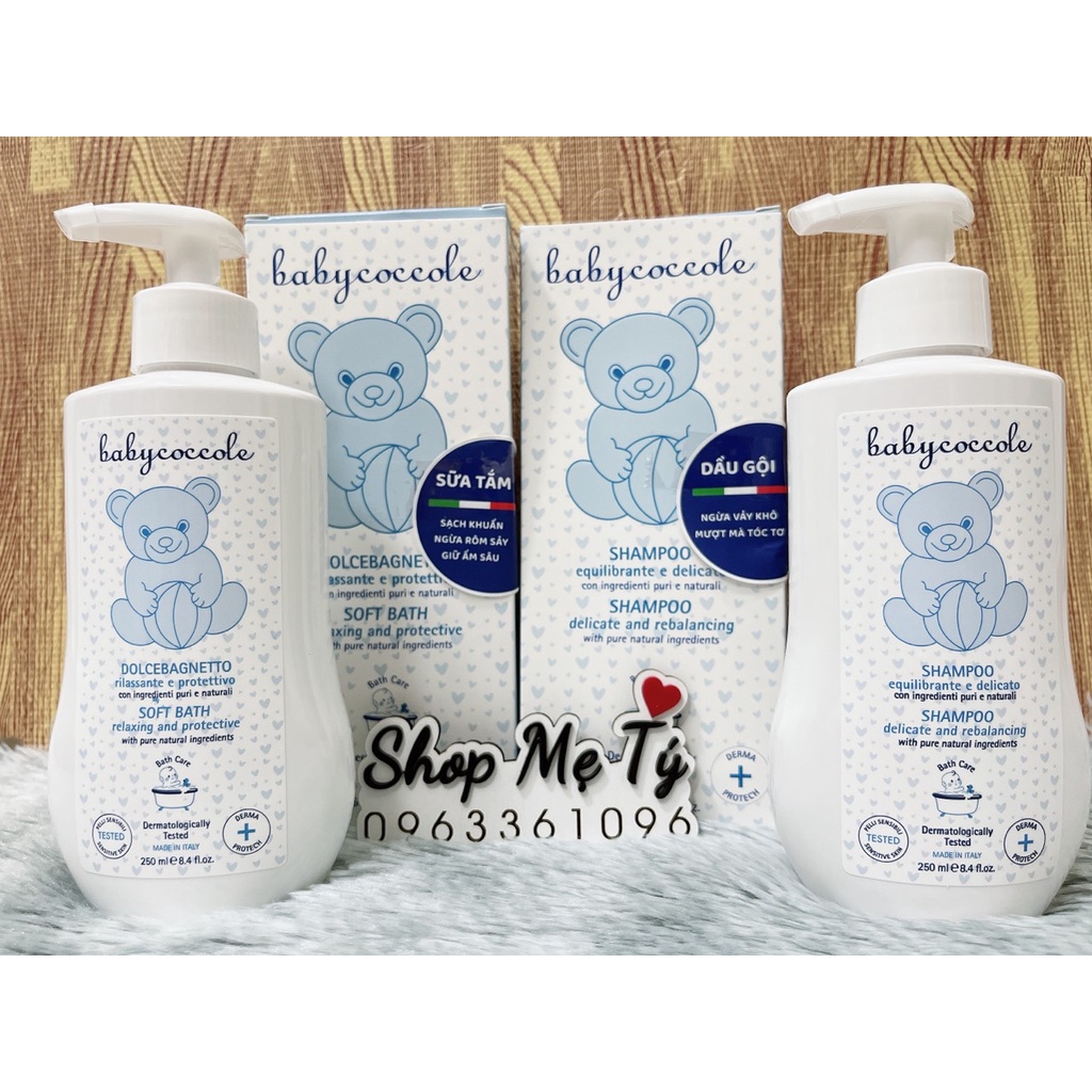 Sữa tắm gội 2 trong 1 Babycoccole chiết xuất hoa sen / sữa tắm. dầu gội Baby cocole 250ml/ 400ml cho bé sơ sinh 0M+