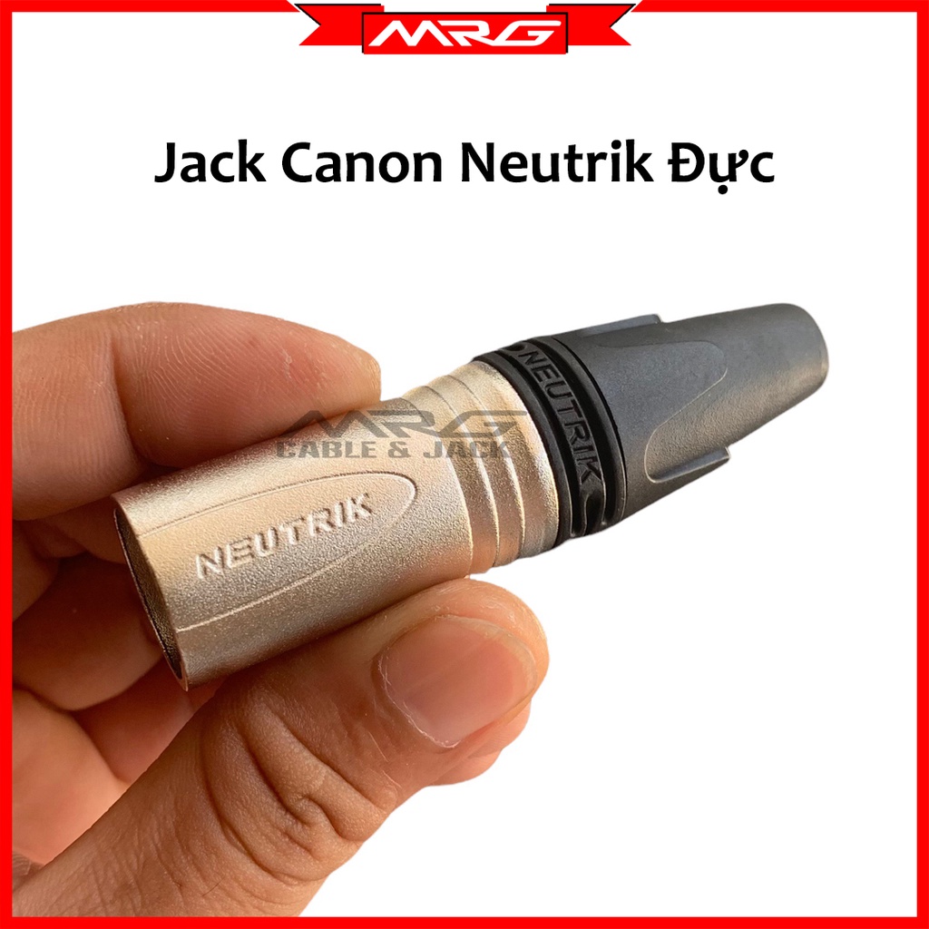Giắc Canon đực Neutrik chân đồng, hàng Đài Loan .