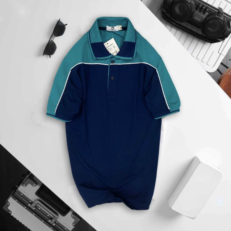 Áo thun polo phối màu trẻ trung năng động