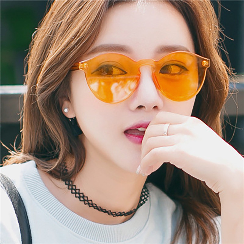 【HENGHA】COD Kính râm chống tia UV chất lượng cao gọng trong suốt với 20 màu đa dạng