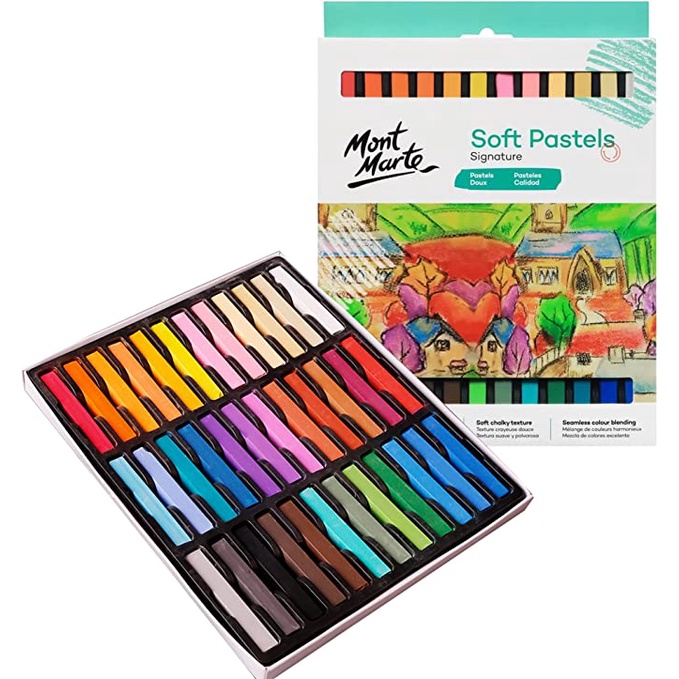 Phấn tiên Mont Marte - Soft Pastels Mont Marte 12/36 màu