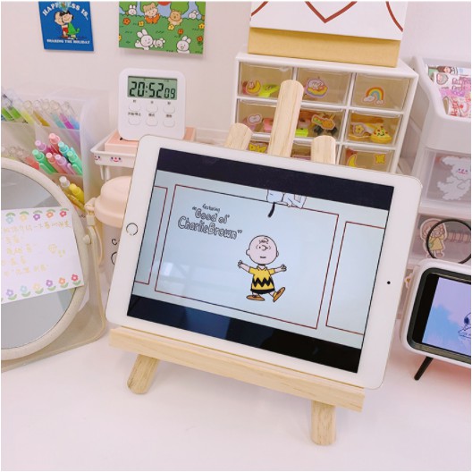 Giá đỡ khung ảnh , điện thoại , Ipad bằng gỗ 🍁 Loại 2🍁 Mẫu 2 gỗ sần, rất đẹp và xinh xắn, cứng cáp