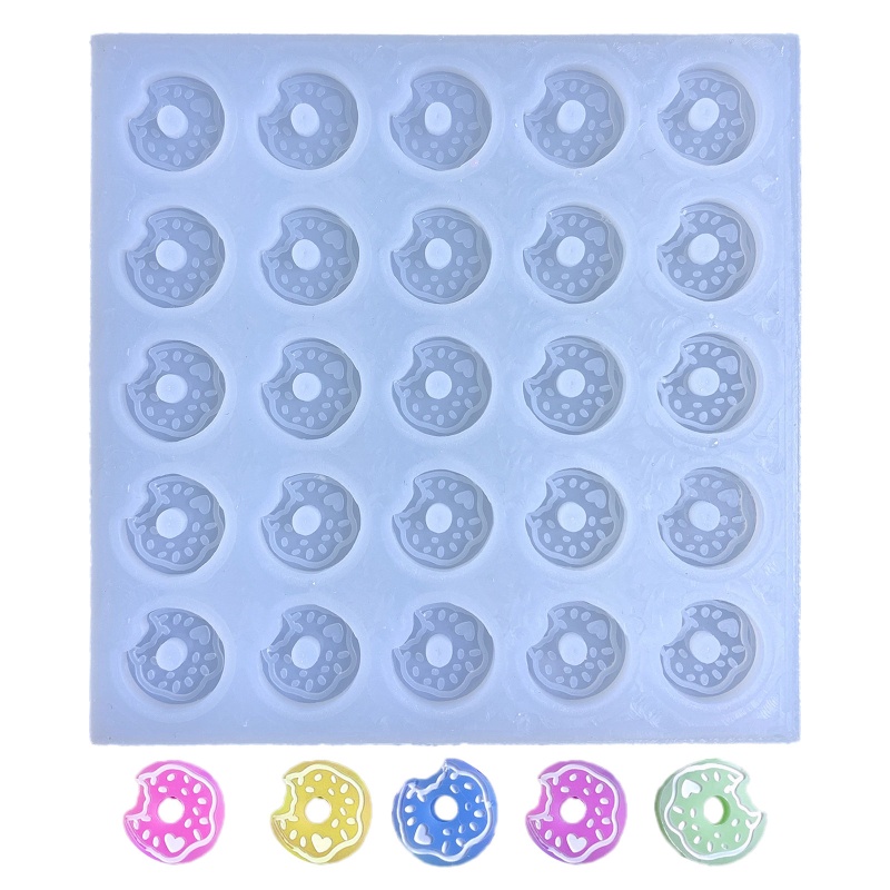 Khuôn Silicone Làm Móc Khóa Hình Quả Chanh Có Cát Chảy Độc Đáo