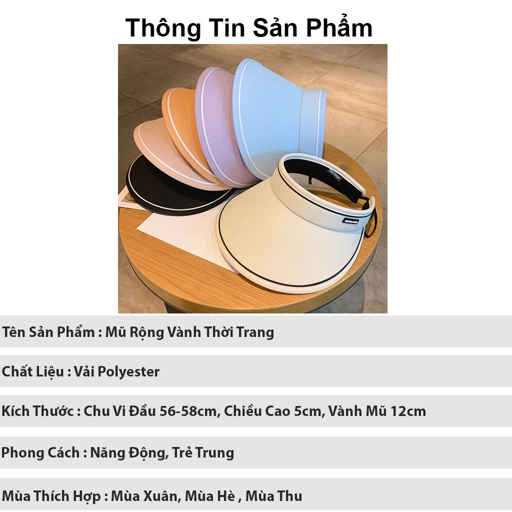 Mũ Nón rộng vành Trống nắng nửa đầu MENGLANSH nón nữ nửa đầu chống nắng chống UV